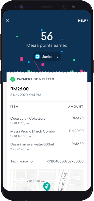 Pay At Kedai Mesra Step 2