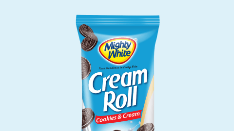 Mighty White Cream Roll Cookies & Cream