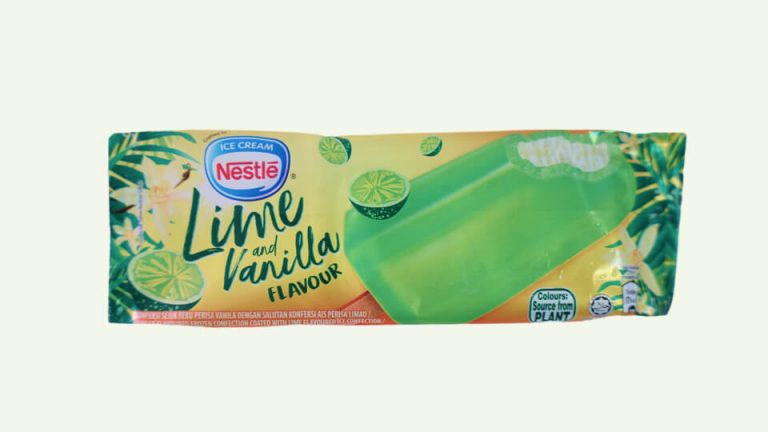 Tropicana Frozen Confection Lime Vanilla