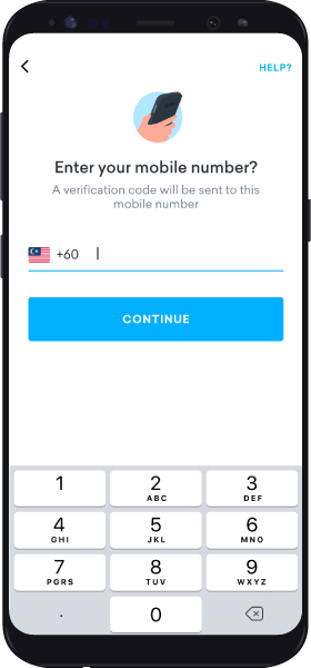 Screen Onboarding Phone Number