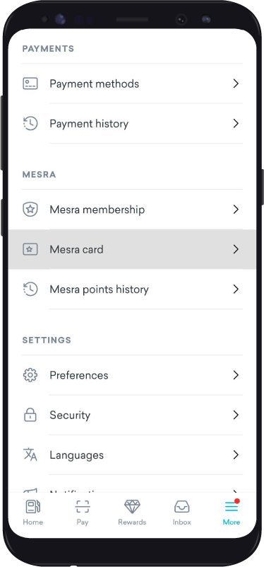Screen More Mesra Card