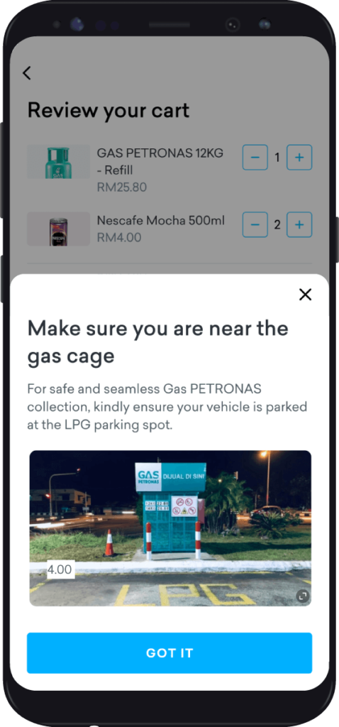 Screen Gas Parking