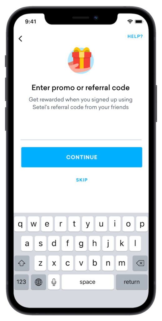 Screen Referral Code