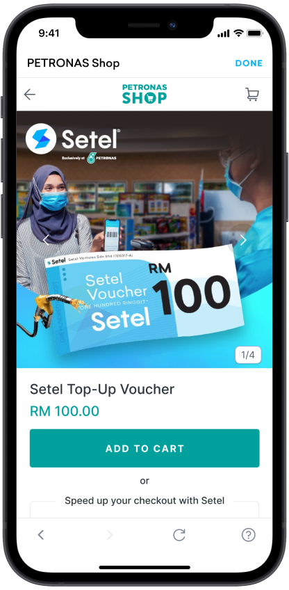 Setel Voucher Step 2