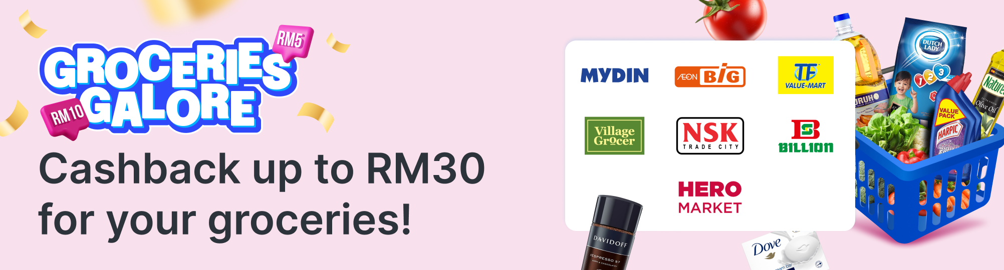 Web Banner Groceries Galore Tablet