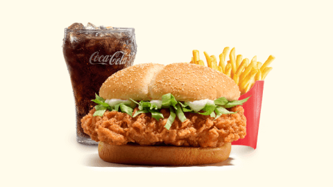 Spicy Chicken Mcdeluxe Mcvalue Meal Medium