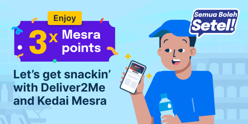 3x Mesra points with Setel promotion visuals.