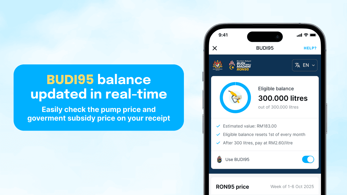 Budi95 Real Time Balance Update And Ron95 Fuel Subsidy Tracking In Setel App