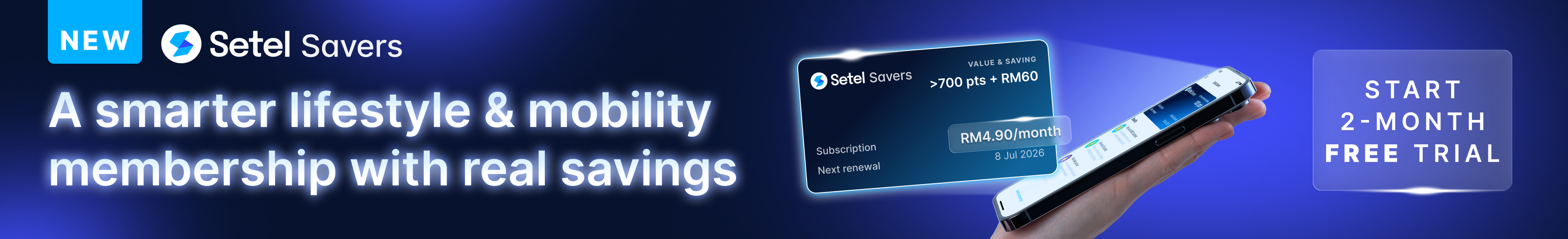 Web Banner Setel Savers Desktop X1