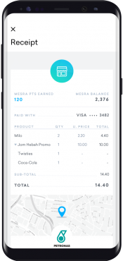 App Screen Receipt Store