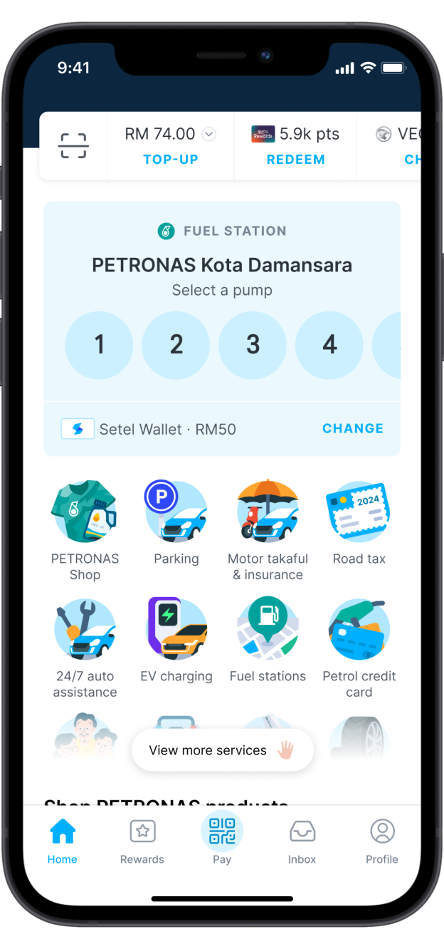 Setel Homepage 3.0