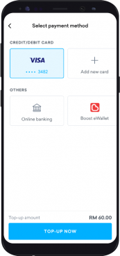 Top Up Select Payment Method